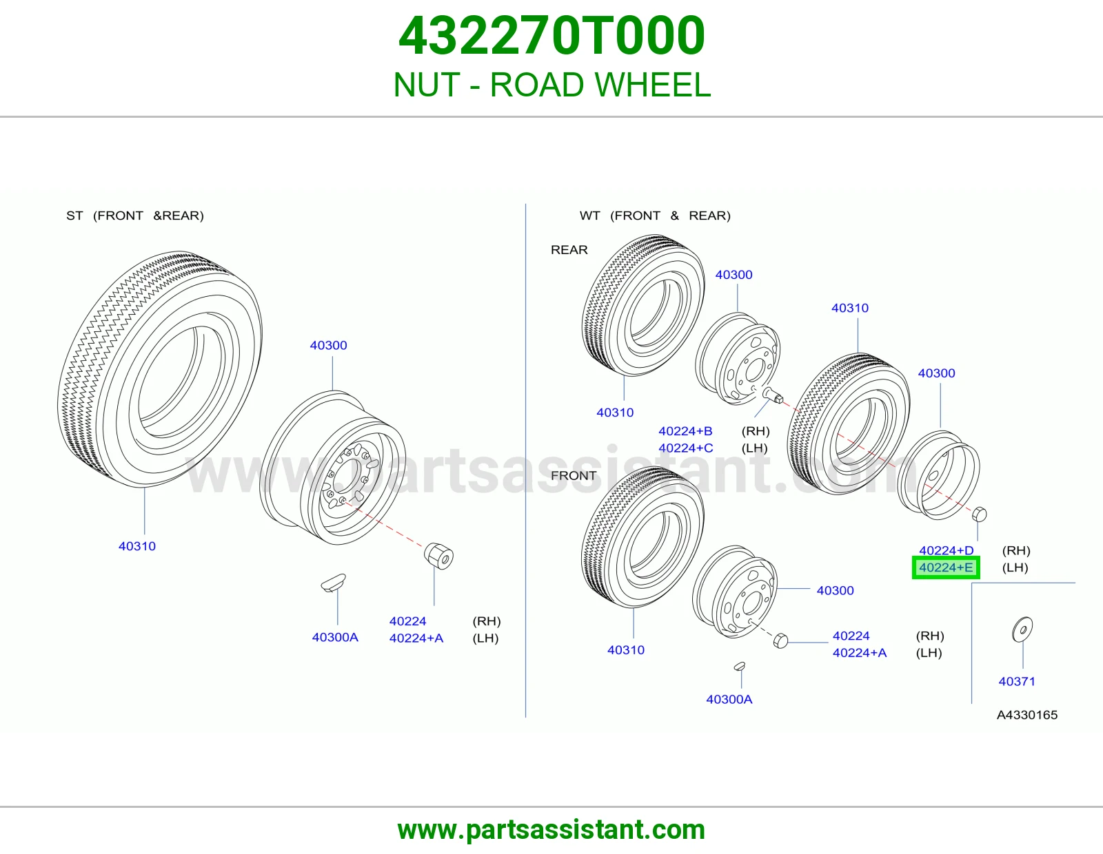NUT - ROAD WHEEL