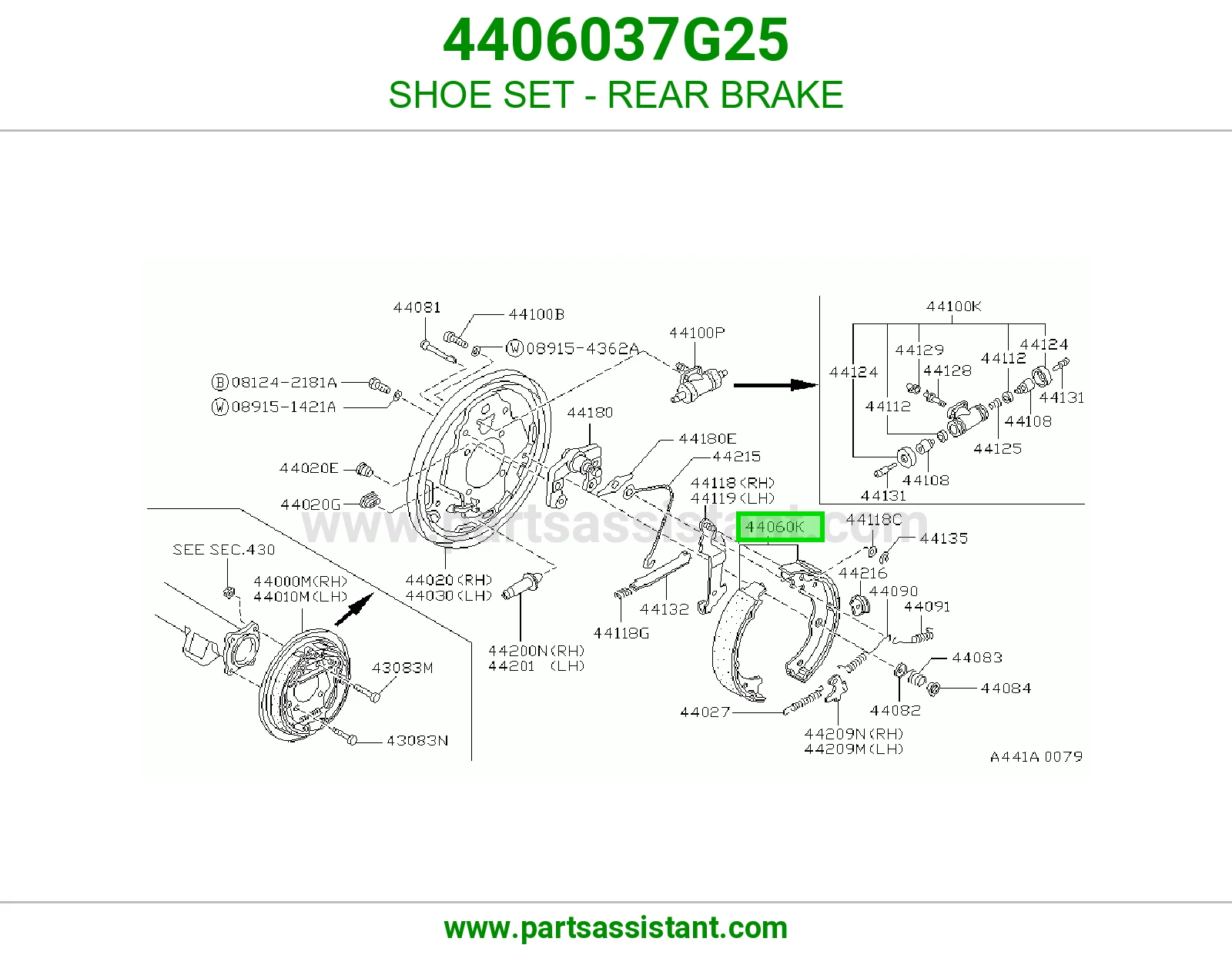 SHOE SET - REAR BRAKE