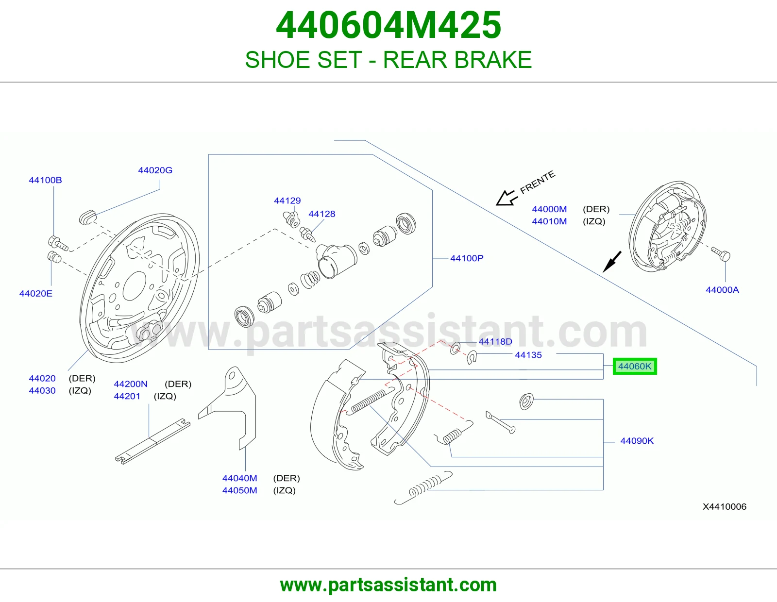 SHOE SET - REAR BRAKE