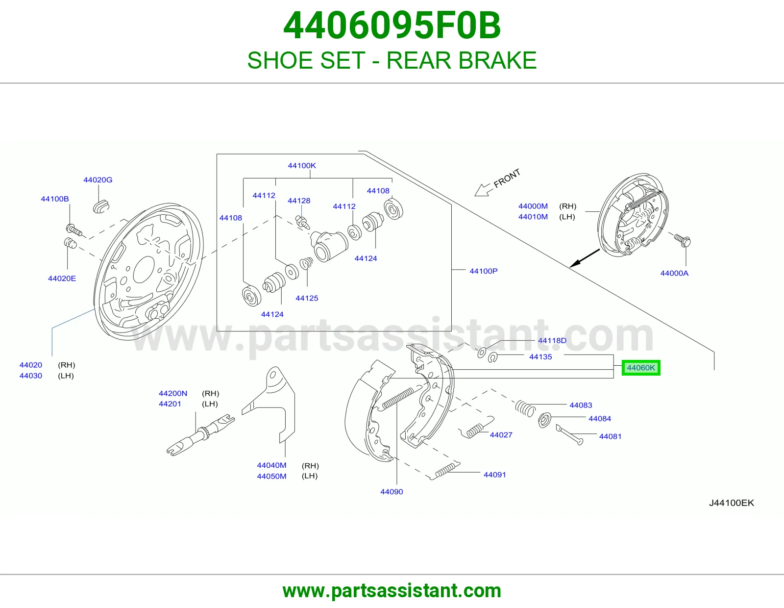 SHOE SET - REAR BRAKE