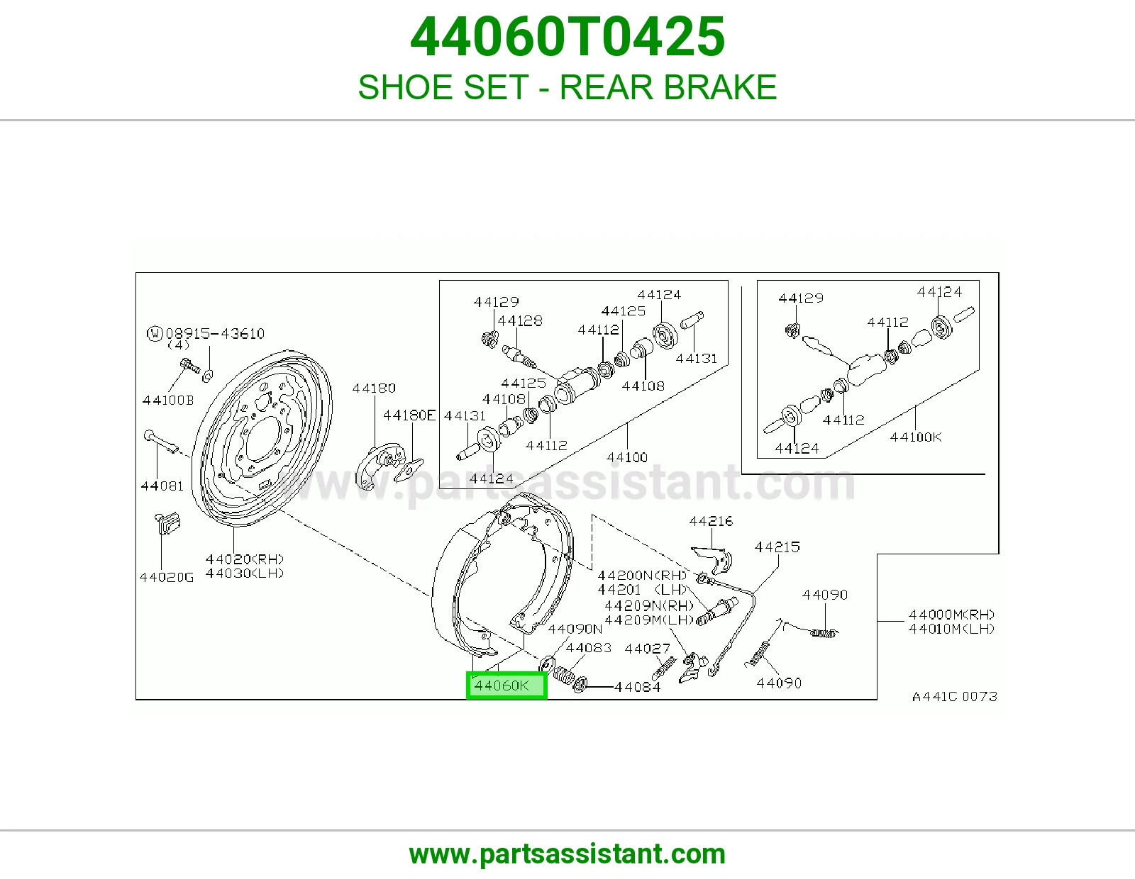 SHOE SET - REAR BRAKE