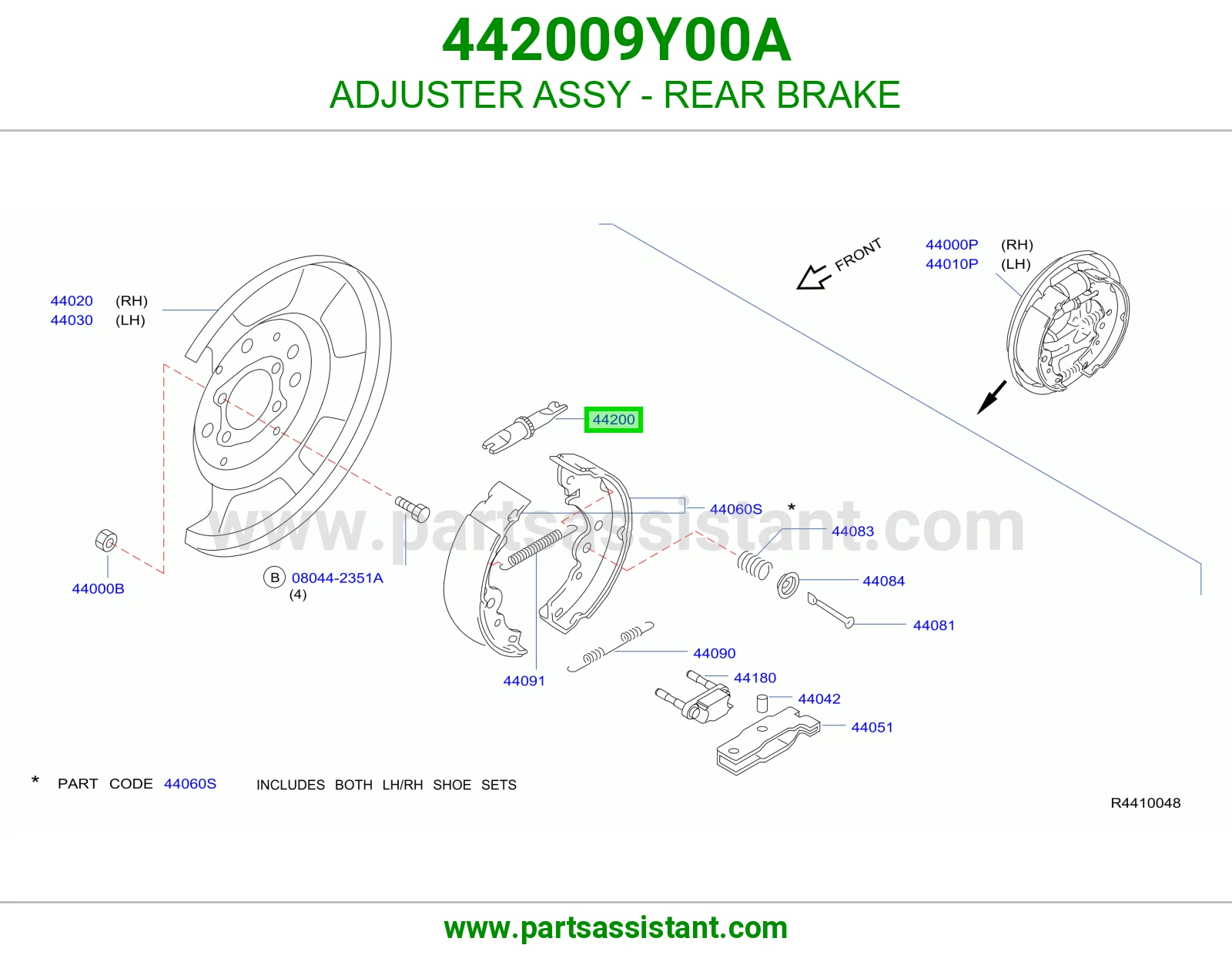 ADJUSTER ASSY - REAR BRAKE