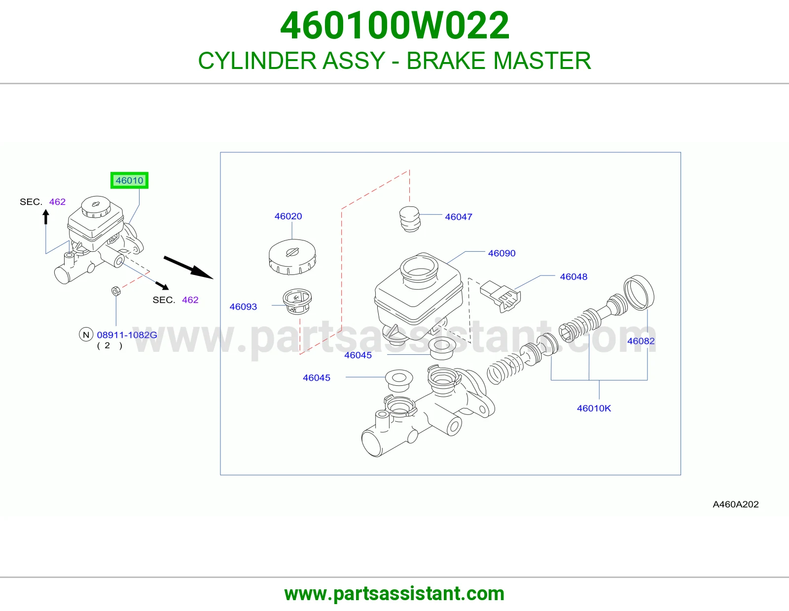 CYLINDER ASSY - BRAKE MASTER