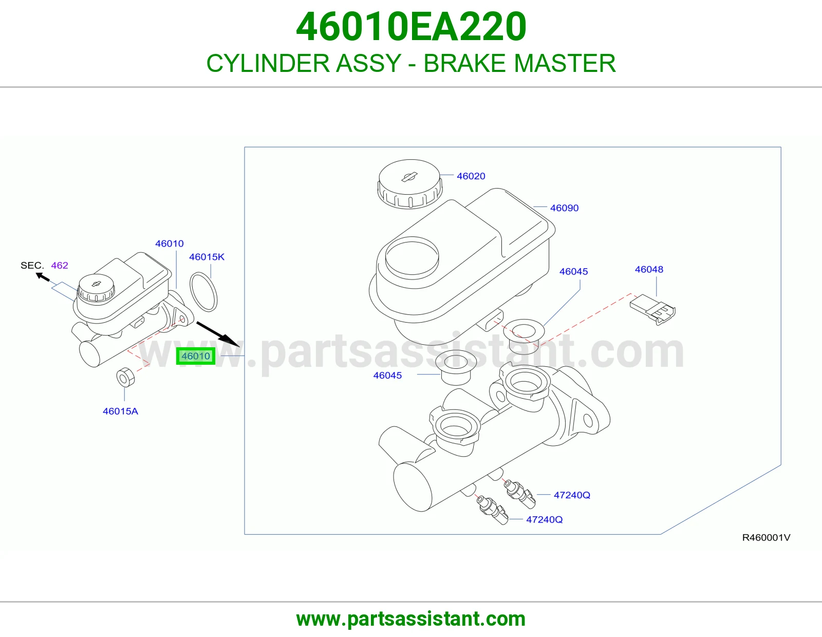 CYLINDER ASSY - BRAKE MASTER