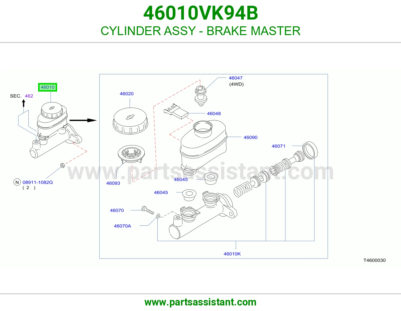 CYLINDER ASSY - BRAKE MASTER
