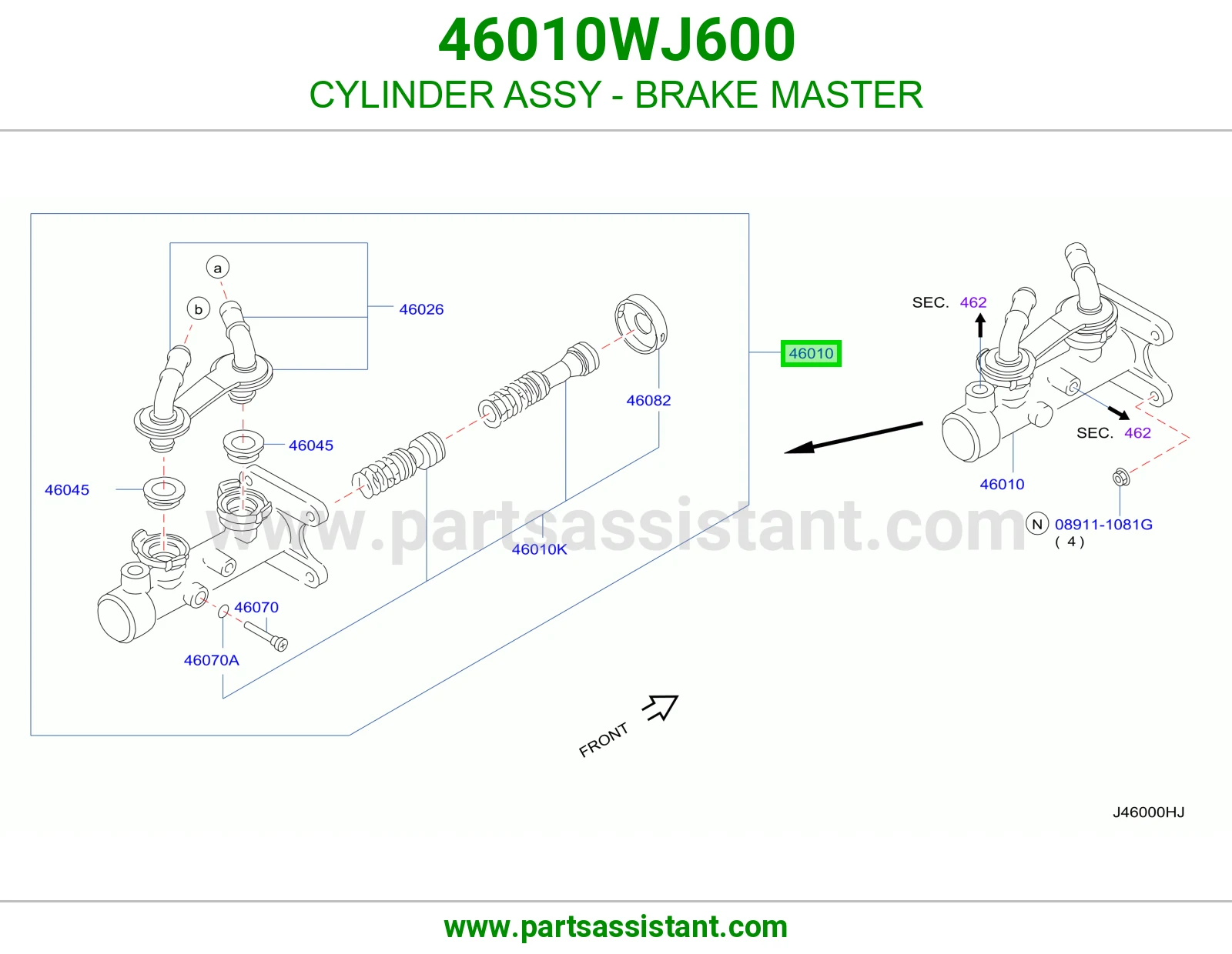 CYLINDER ASSY - BRAKE MASTER
