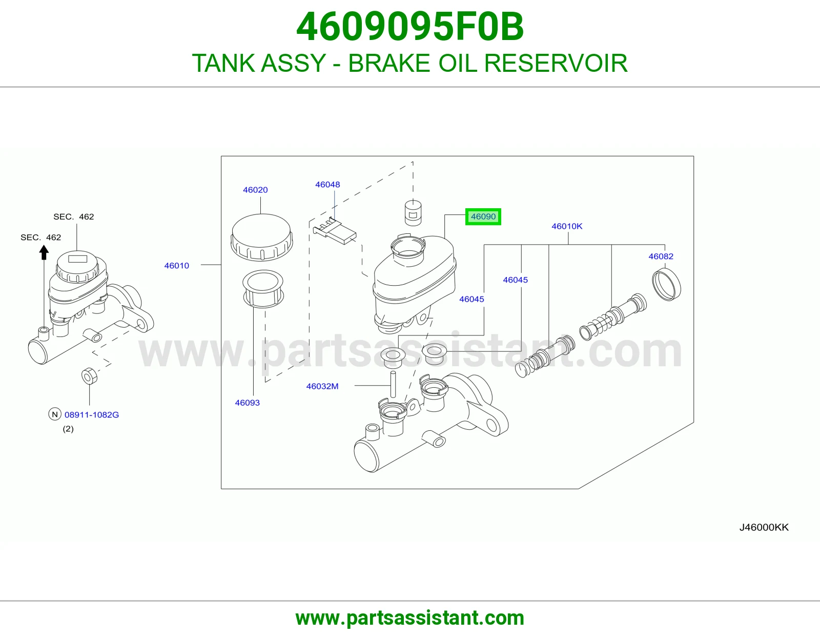TANK ASSY - BRAKE OIL RESERVOIR