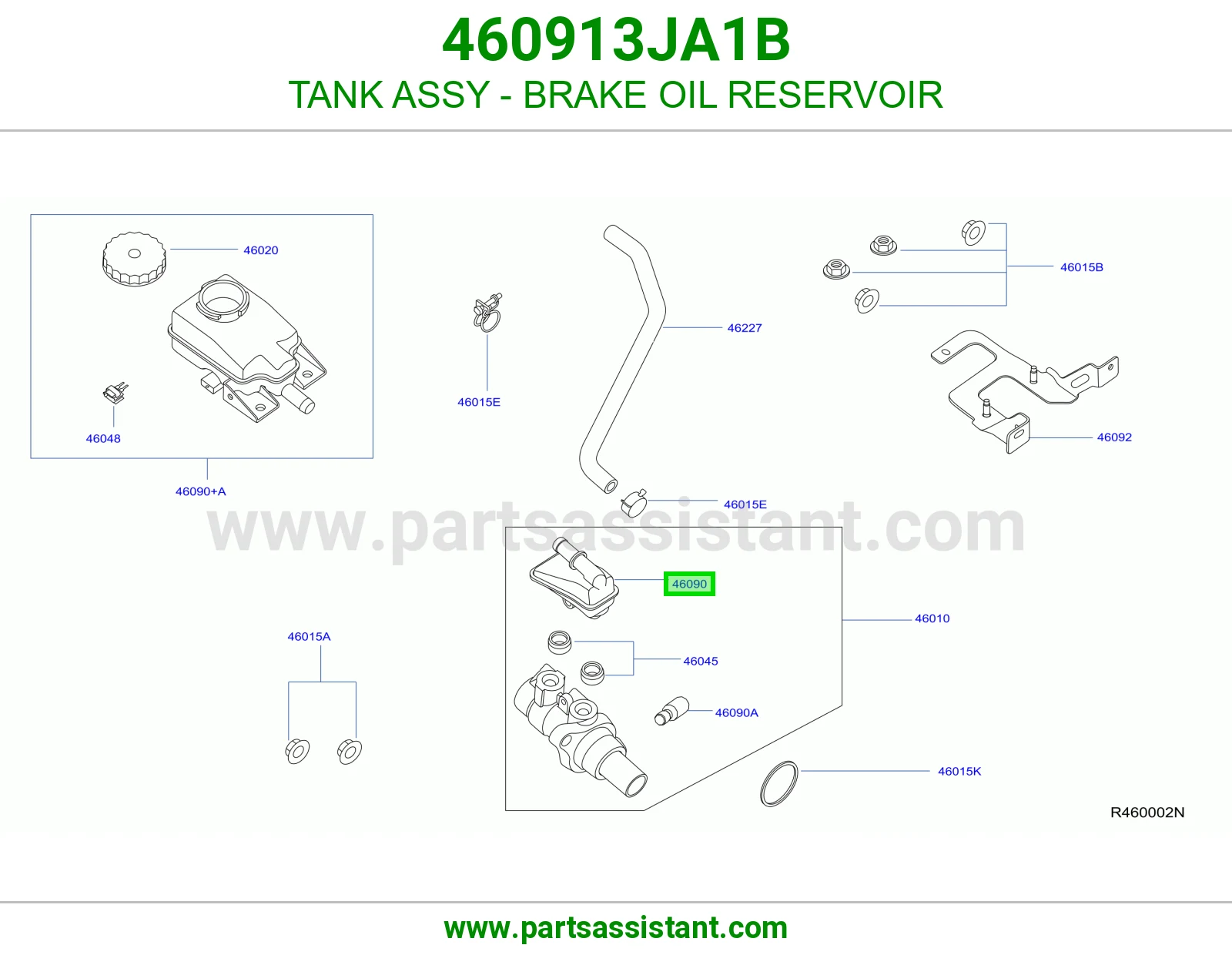 TANK ASSY - BRAKE OIL RESERVOIR