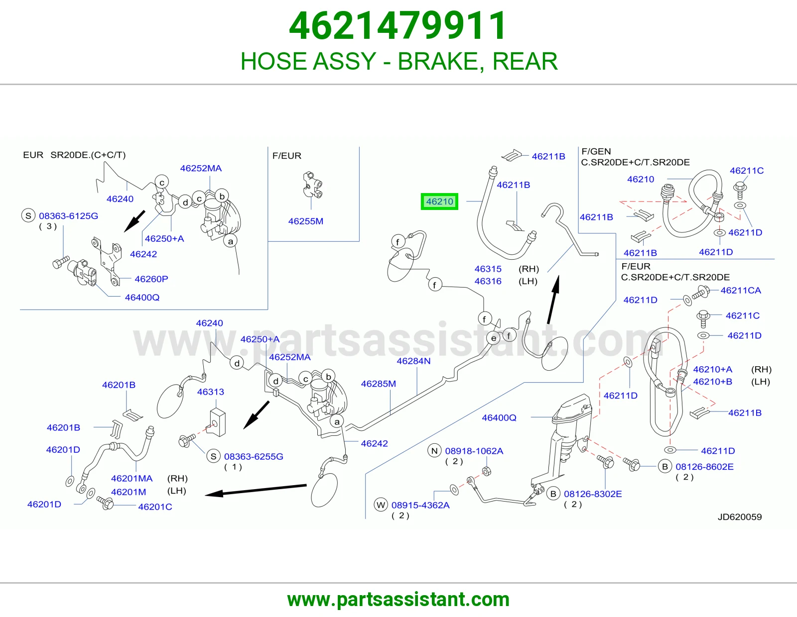HOSE ASSY - BRAKE, REAR