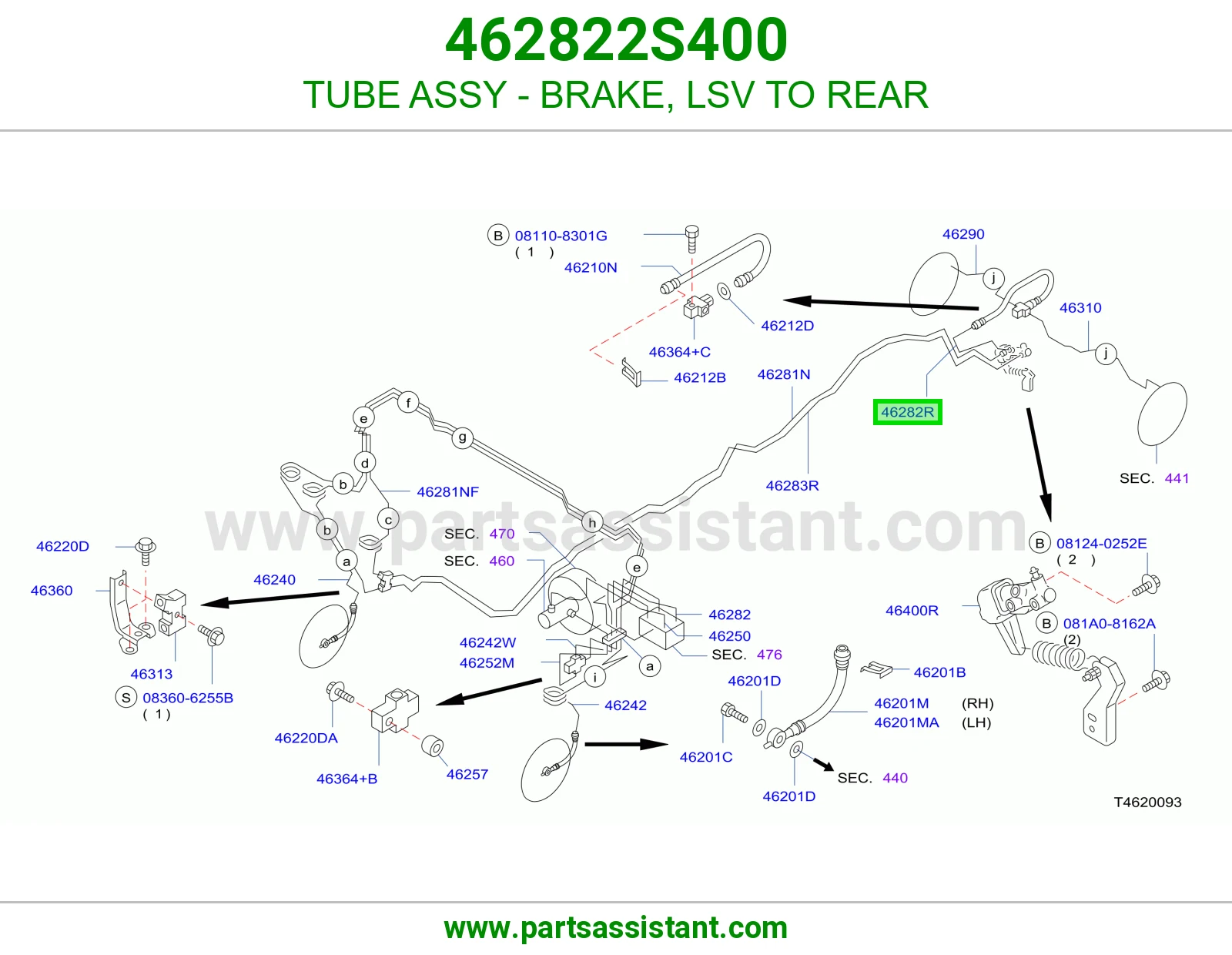 TUBE ASSY - BRAKE, LSV TO REAR
