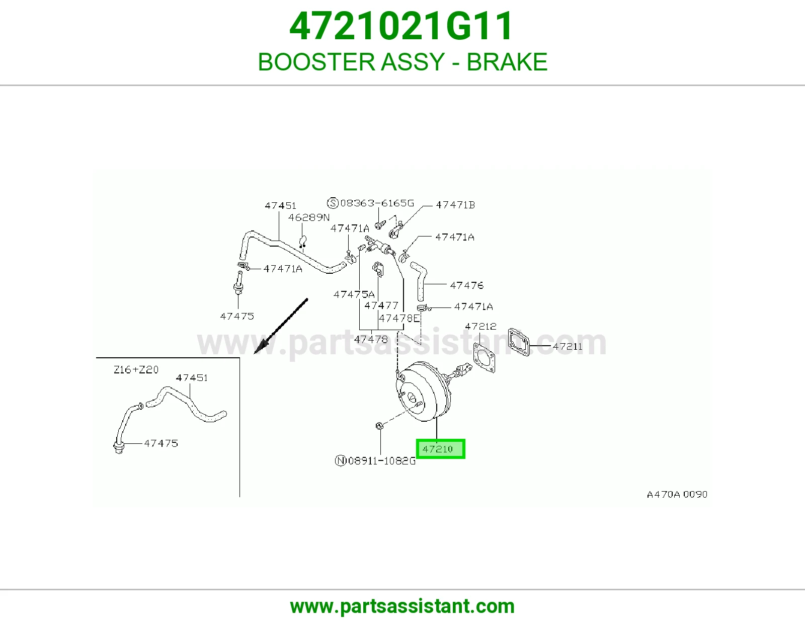 BOOSTER ASSY - BRAKE
