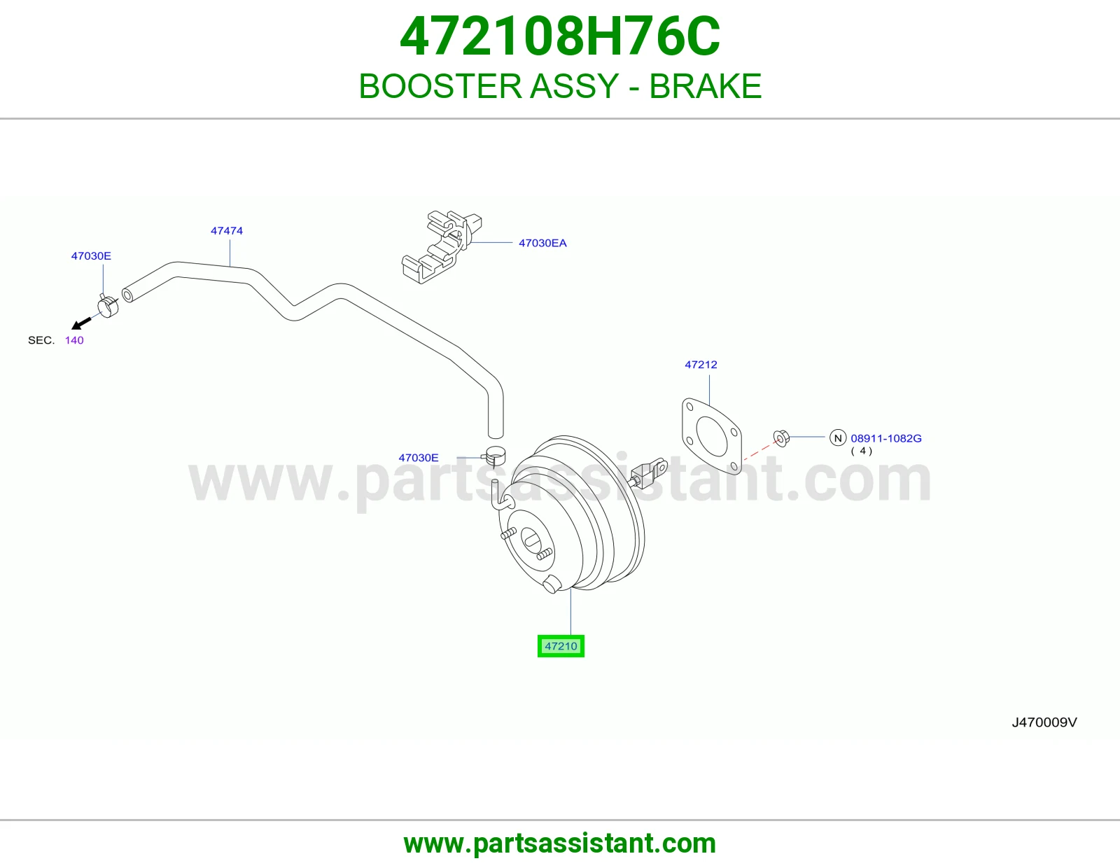 BOOSTER ASSY - BRAKE