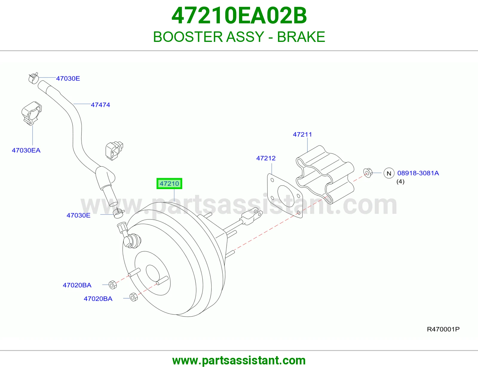 BOOSTER ASSY - BRAKE