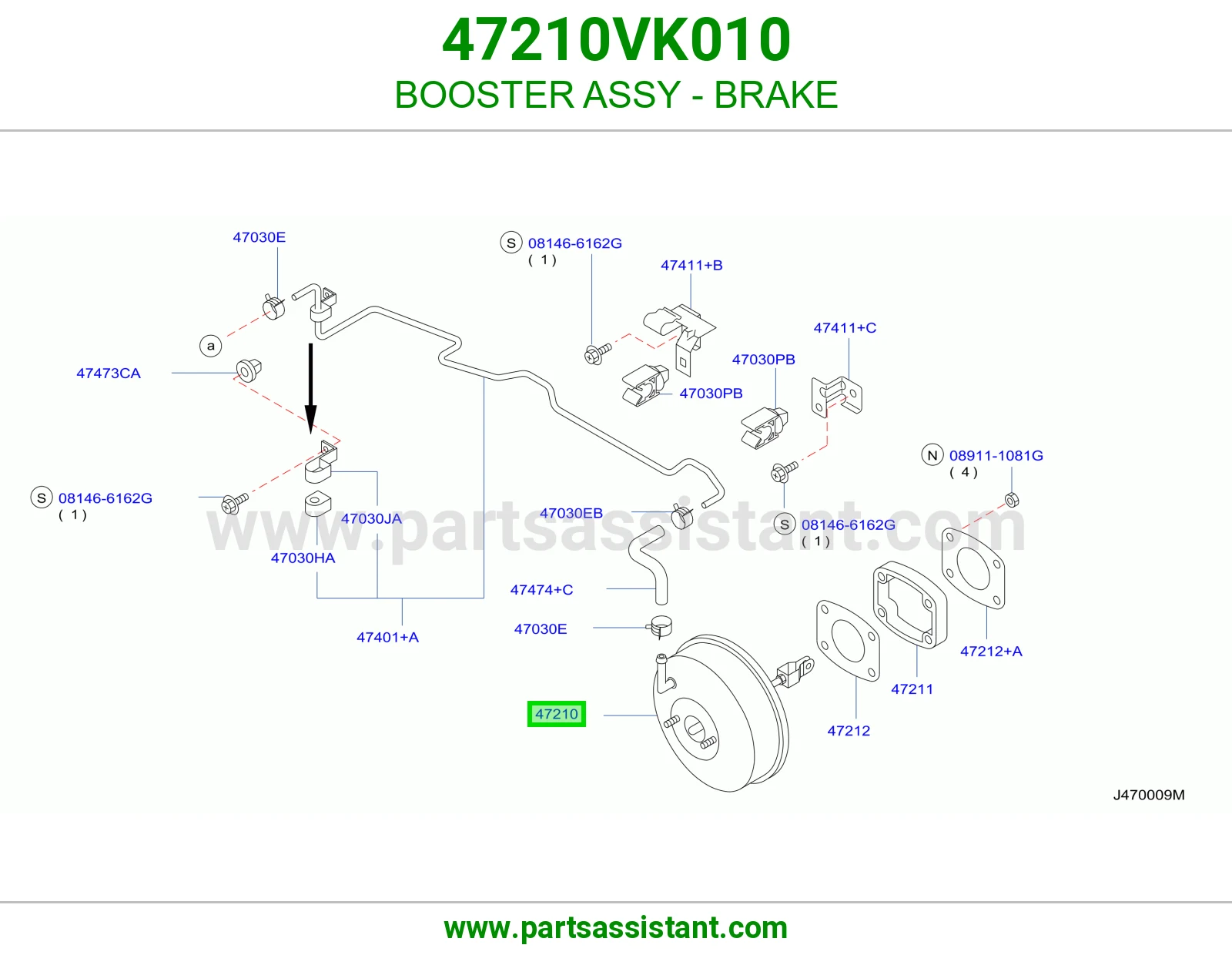 BOOSTER ASSY - BRAKE
