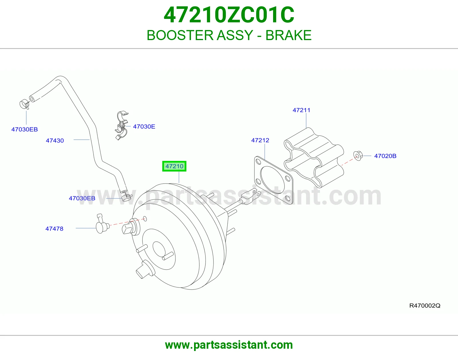 BOOSTER ASSY - BRAKE