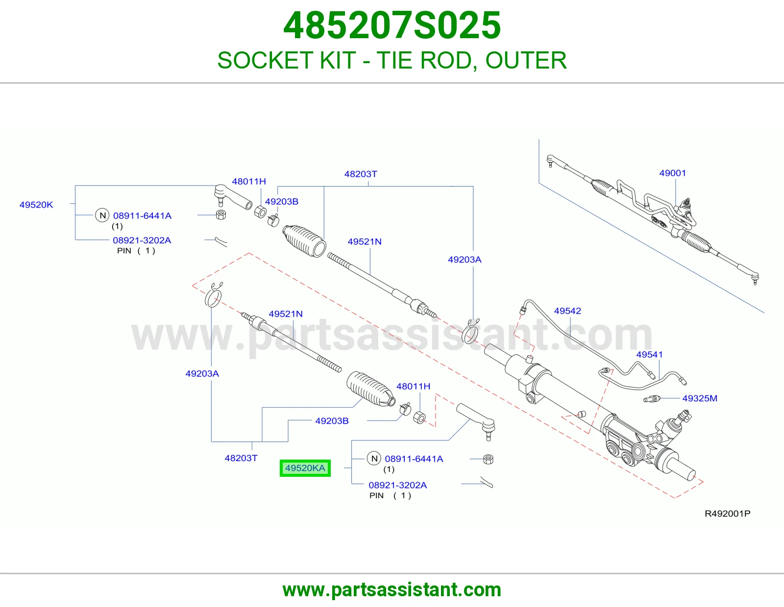 SOCKET KIT - TIE ROD, OUTER