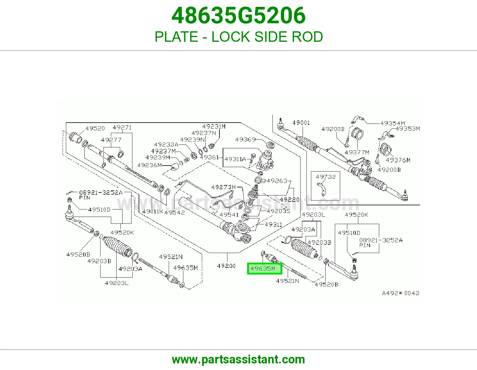 PLATE - LOCK SIDE ROD