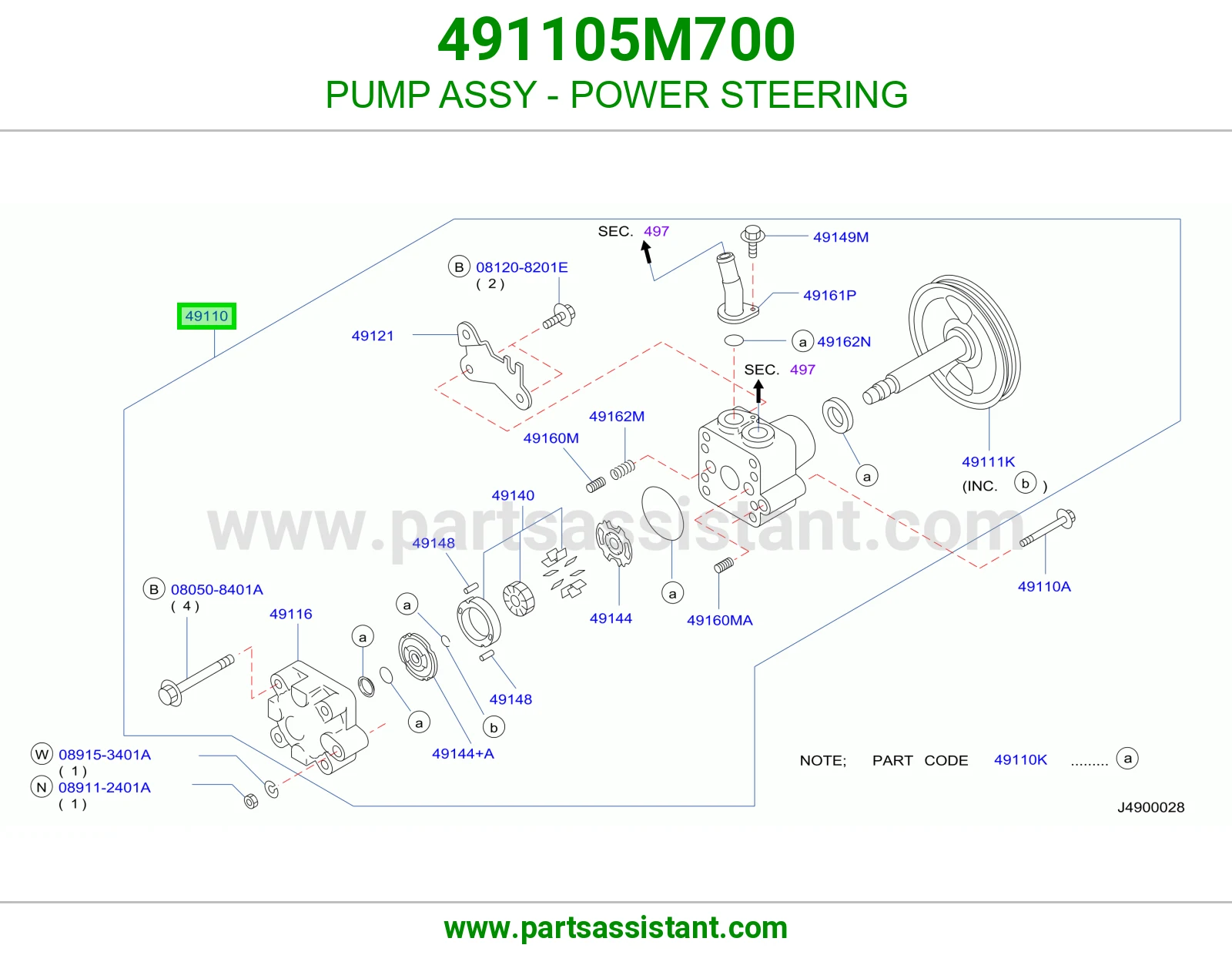 PUMP ASSY - POWER STEERING