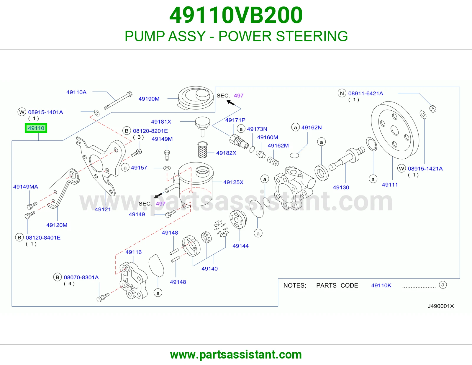 PUMP ASSY - POWER STEERING