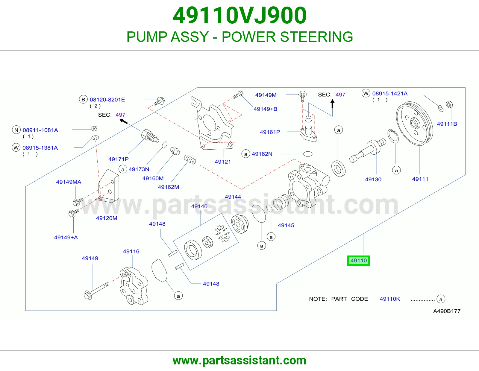 PUMP ASSY - POWER STEERING
