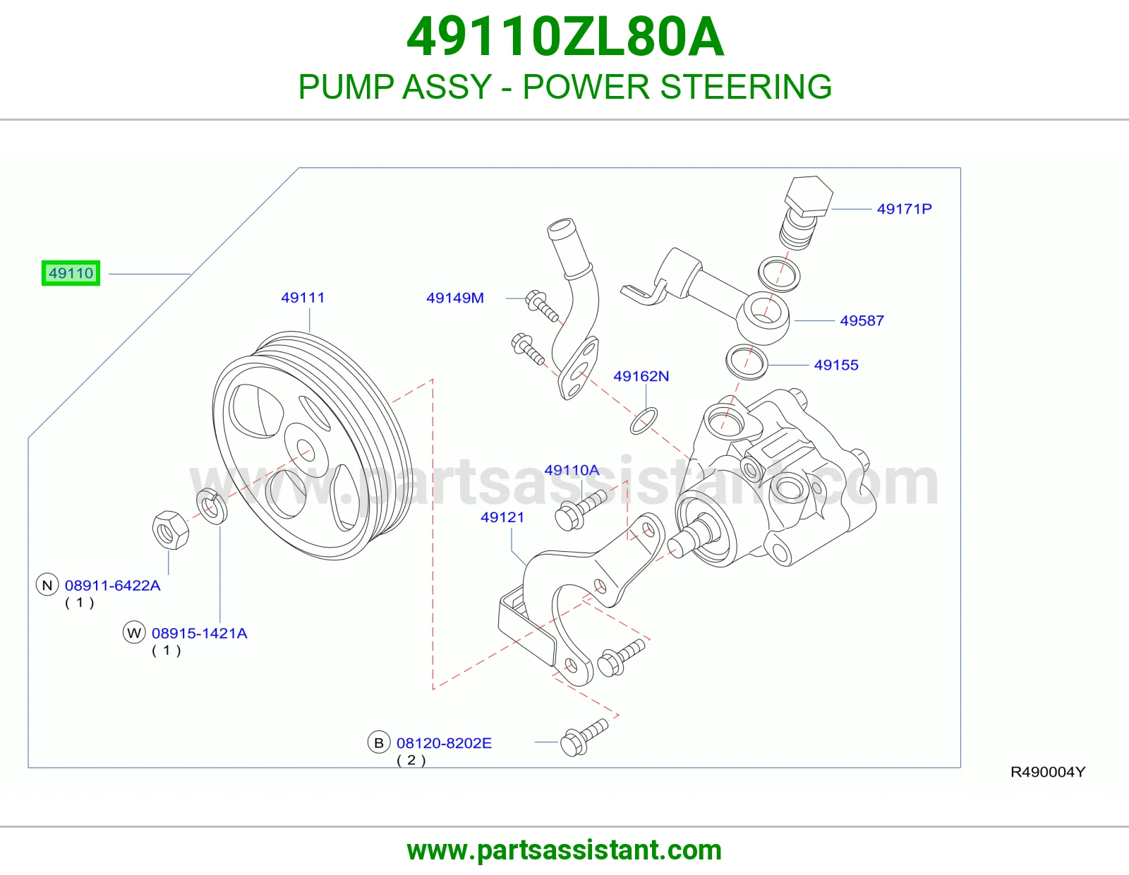PUMP ASSY - POWER STEERING