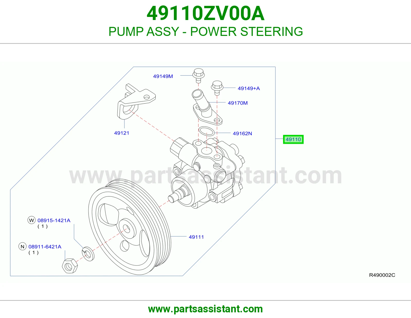 PUMP ASSY - POWER STEERING