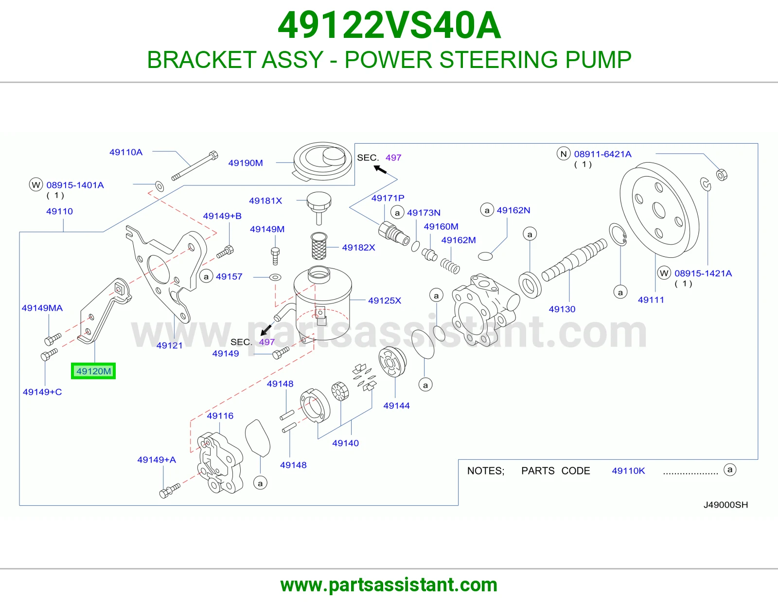BRACKET ASSY - POWER STEERING PUMP
