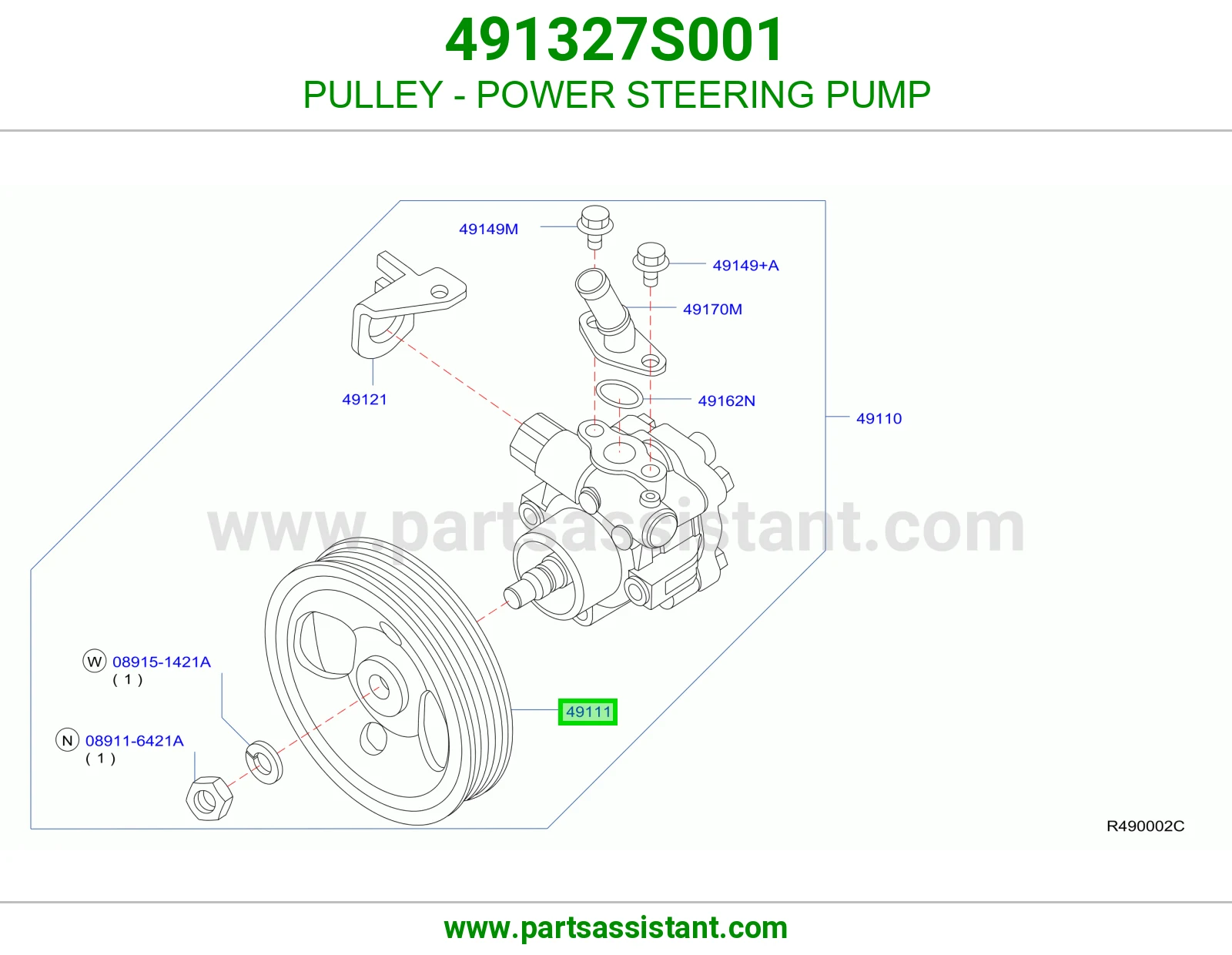 PULLEY - POWER STEERING PUMP
