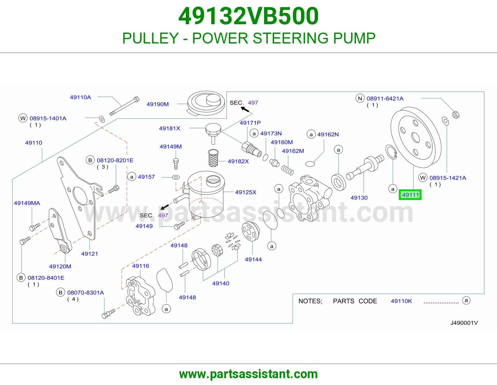PULLEY - POWER STEERING PUMP