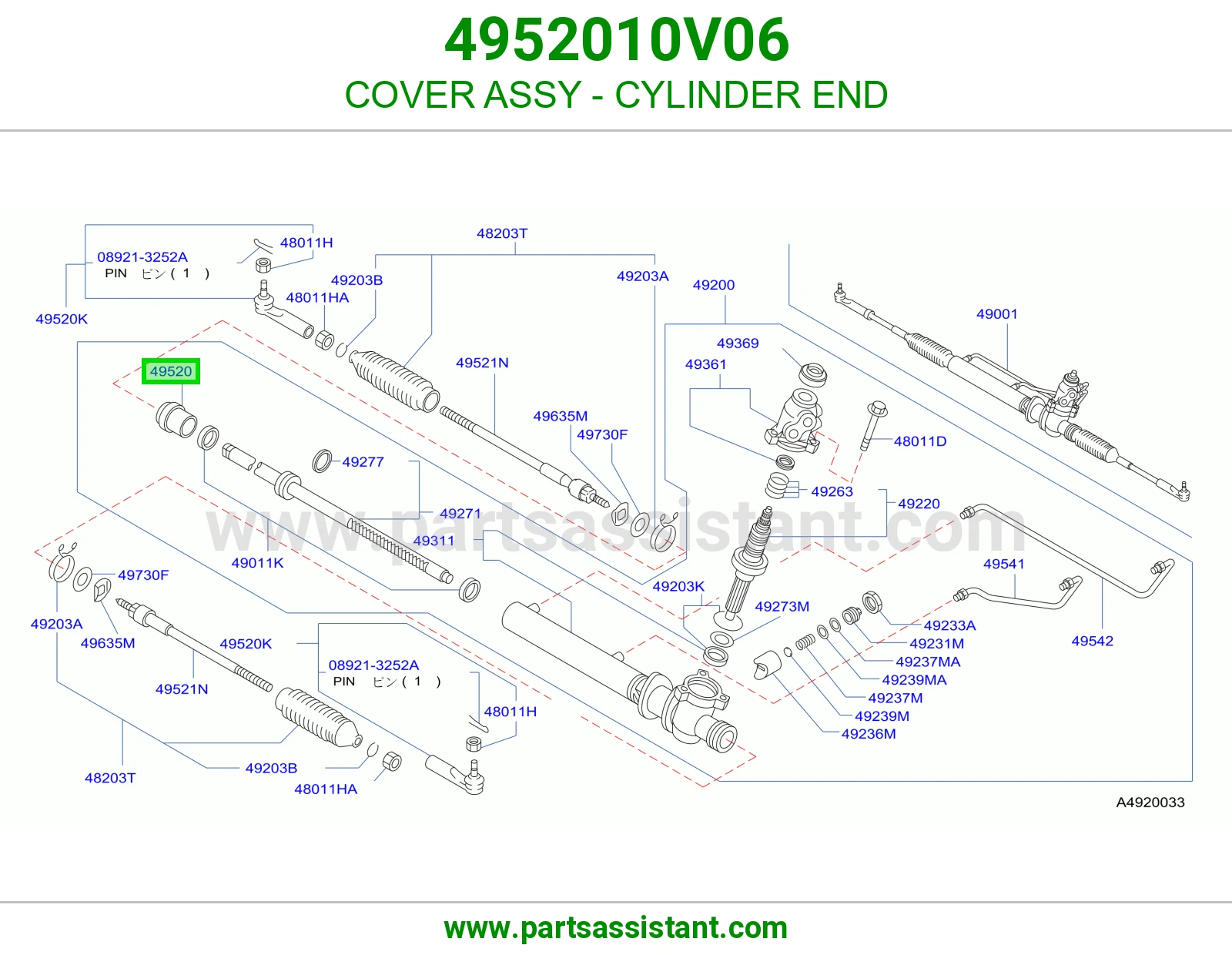 COVER ASSY - CYLINDER END