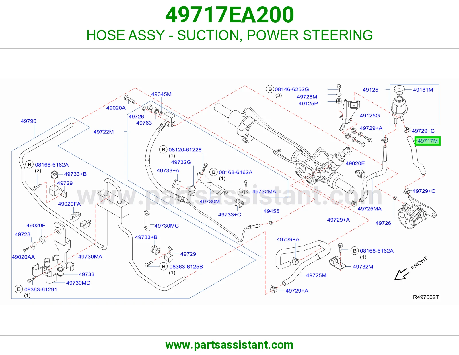 HOSE ASSY - SUCTION, POWER STEERING
