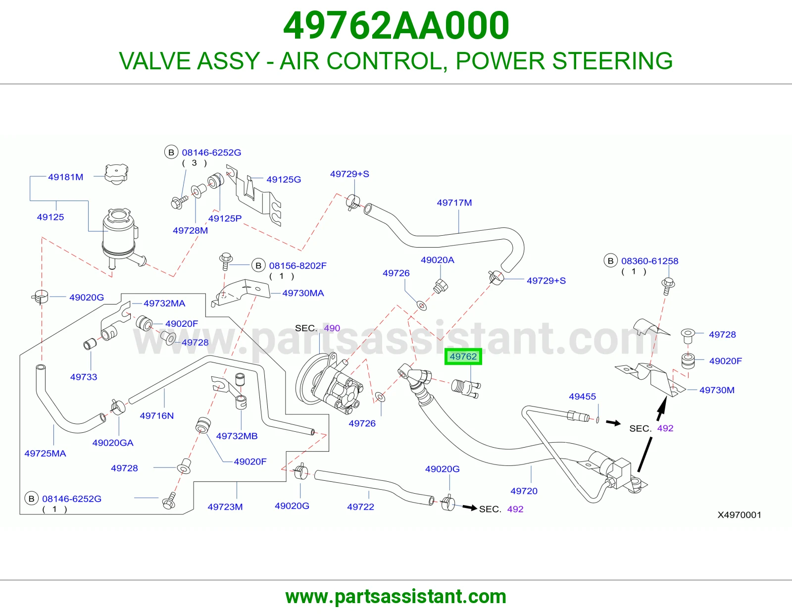 VALVE ASSY - AIR CONTROL, POWER STEERING