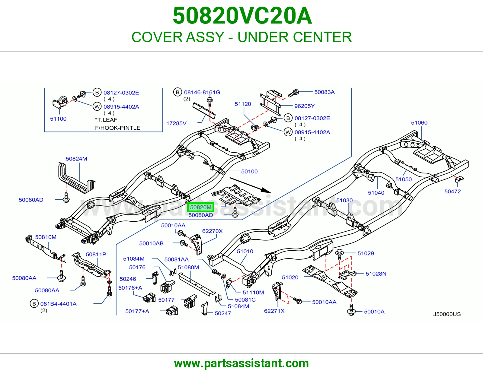 COVER ASSY - UNDER CENTER