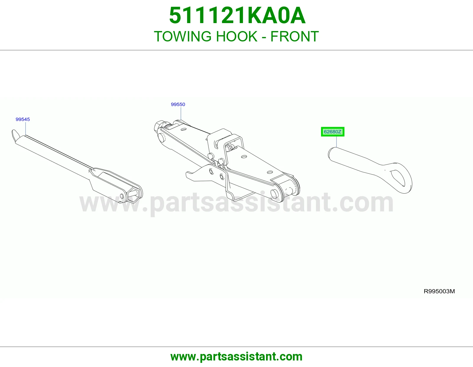 TOWING HOOK - FRONT