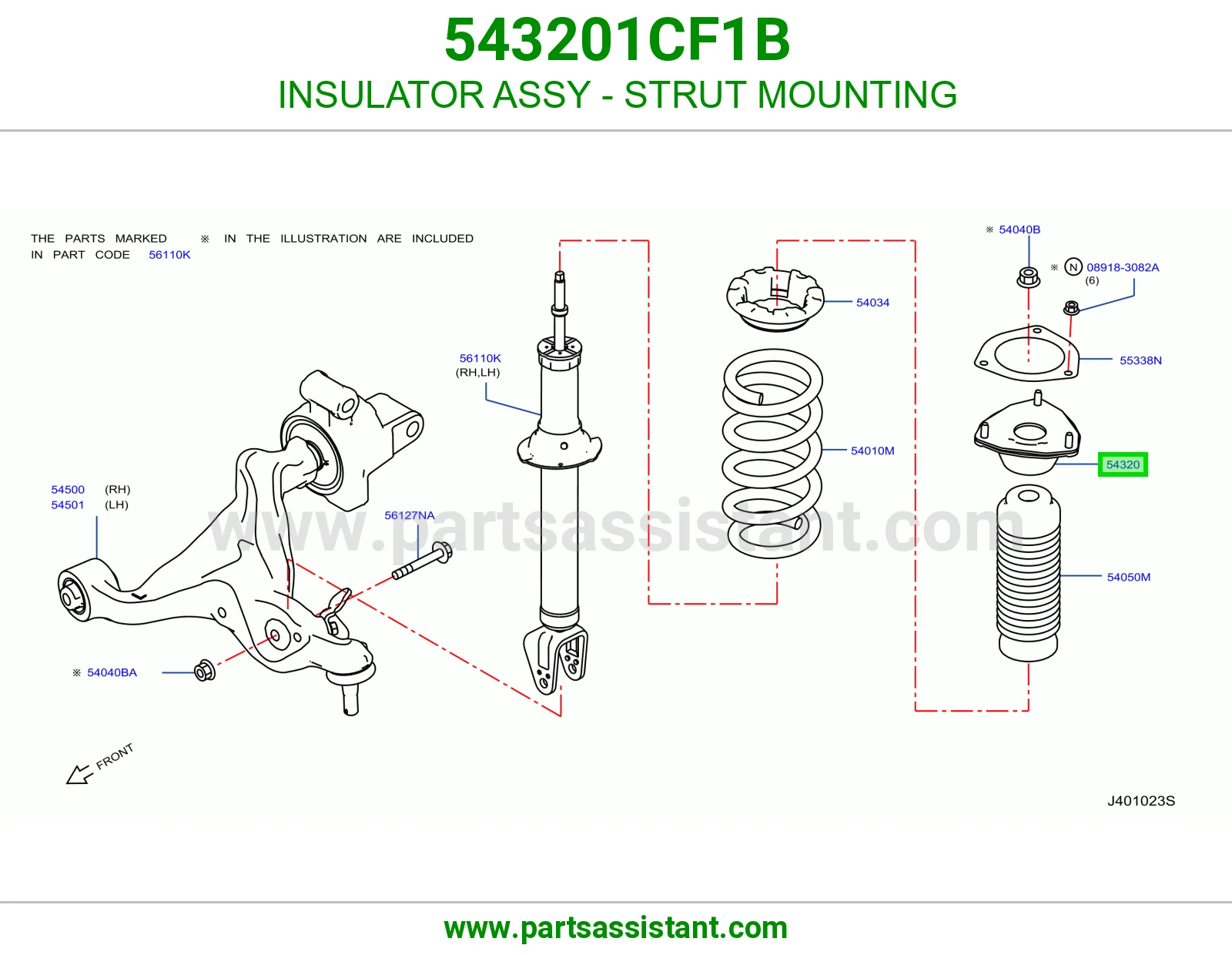 INSULATOR ASSY - STRUT MOUNTING