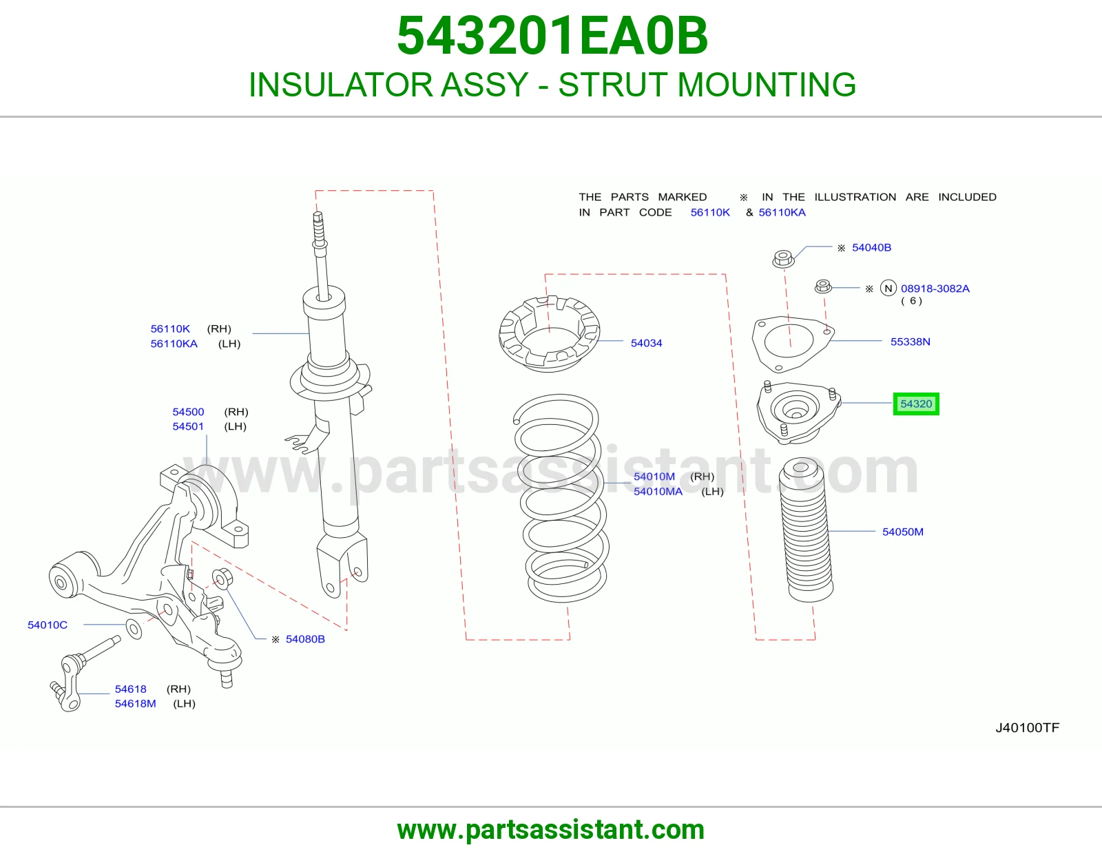 INSULATOR ASSY - STRUT MOUNTING