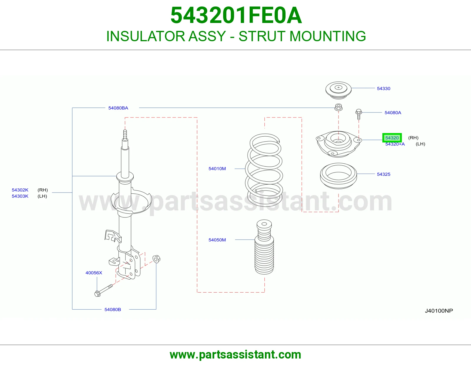 INSULATOR ASSY - STRUT MOUNTING
