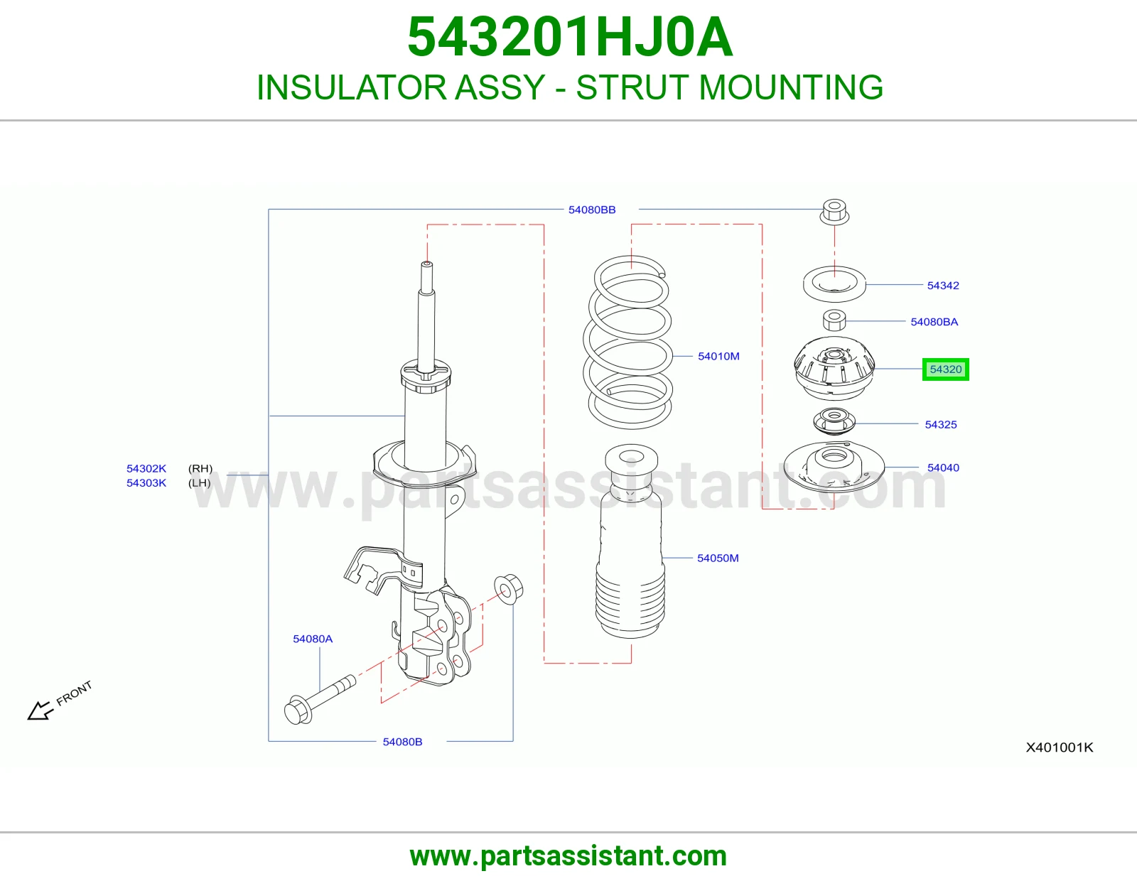 INSULATOR ASSY - STRUT MOUNTING