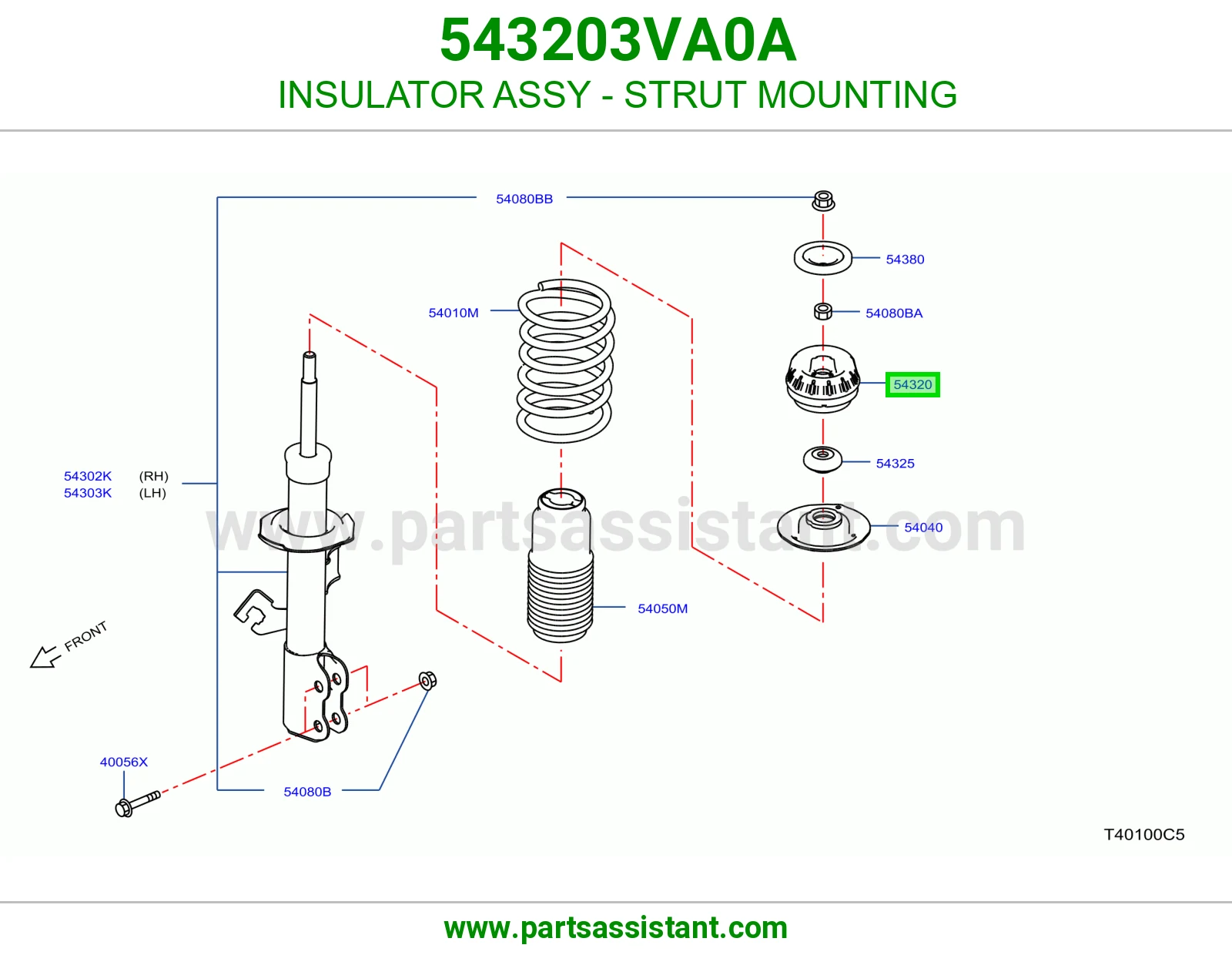 INSULATOR ASSY - STRUT MOUNTING