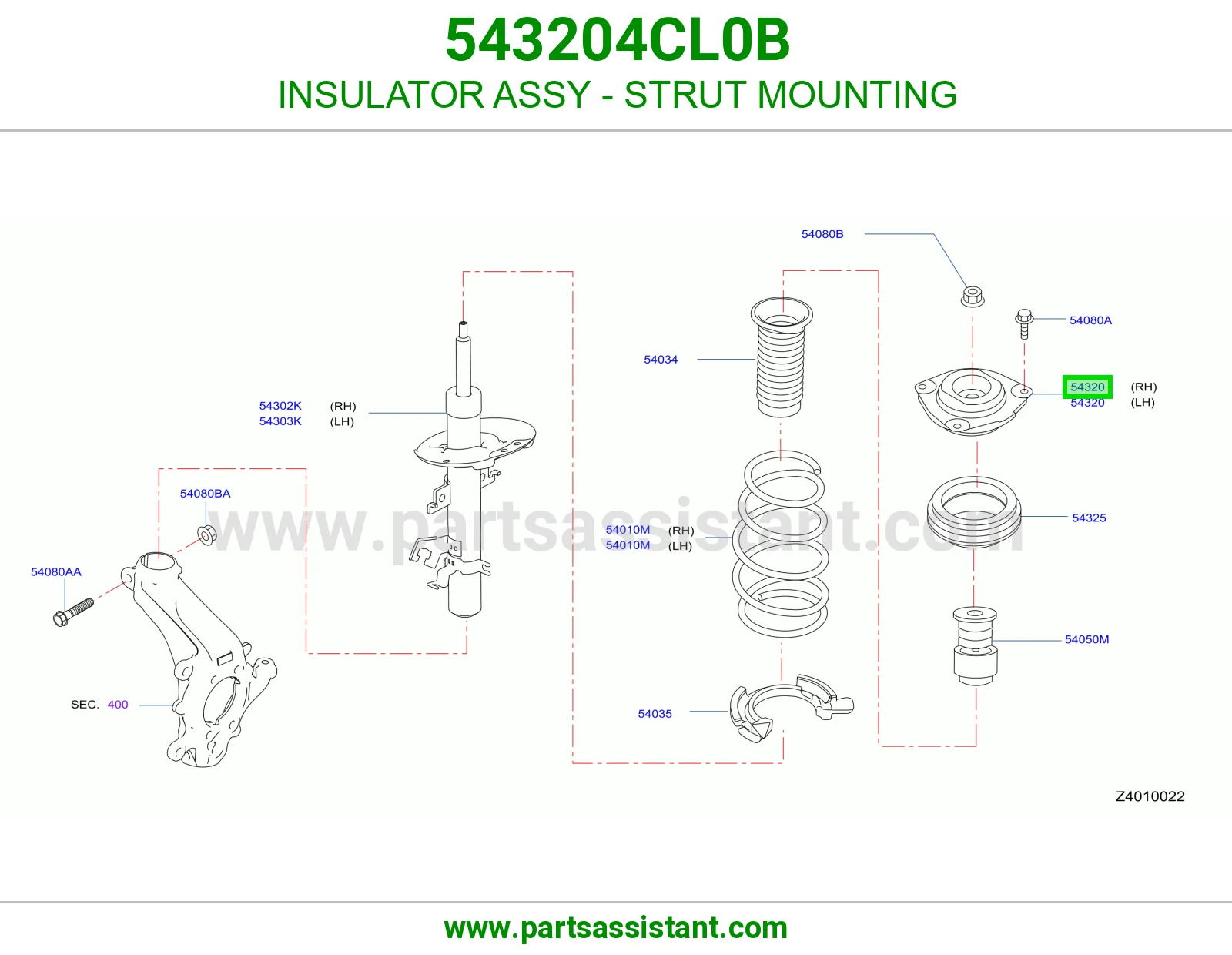 INSULATOR ASSY - STRUT MOUNTING