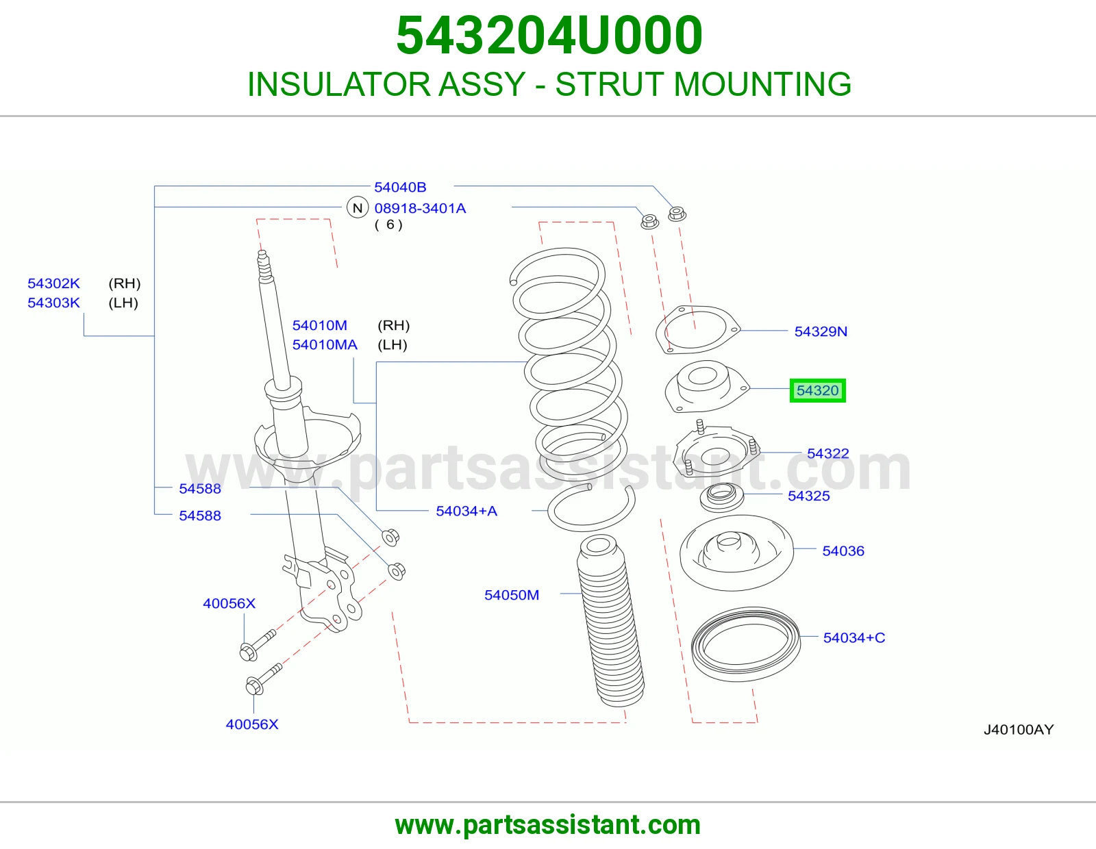 INSULATOR ASSY - STRUT MOUNTING