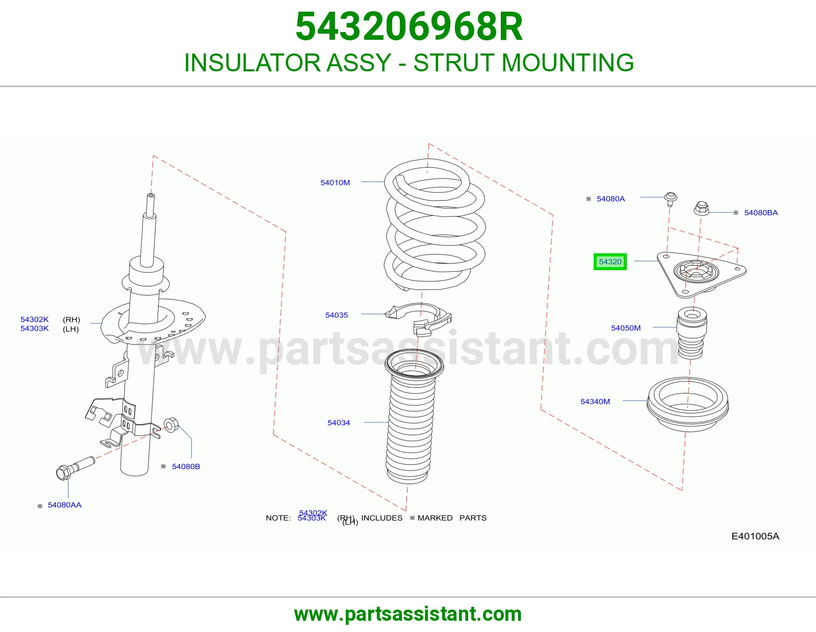 INSULATOR ASSY - STRUT MOUNTING