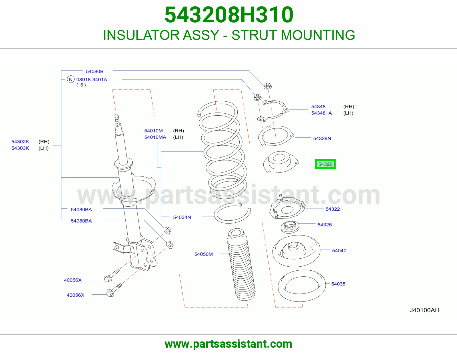 INSULATOR ASSY - STRUT MOUNTING