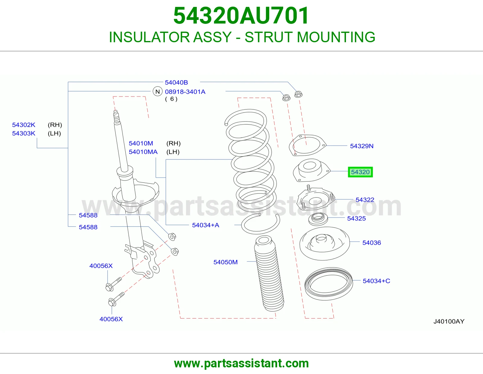 INSULATOR ASSY - STRUT MOUNTING