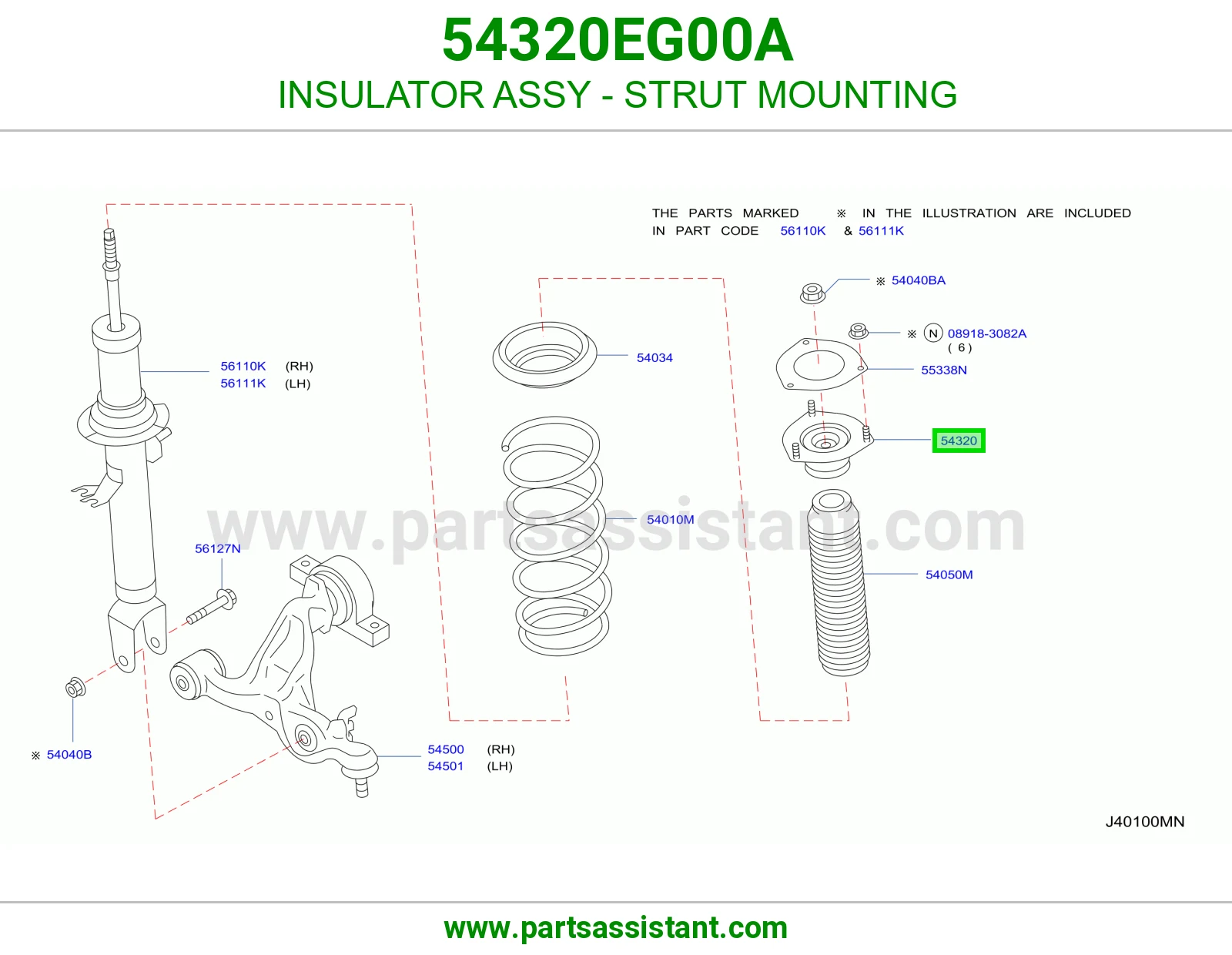 INSULATOR ASSY - STRUT MOUNTING