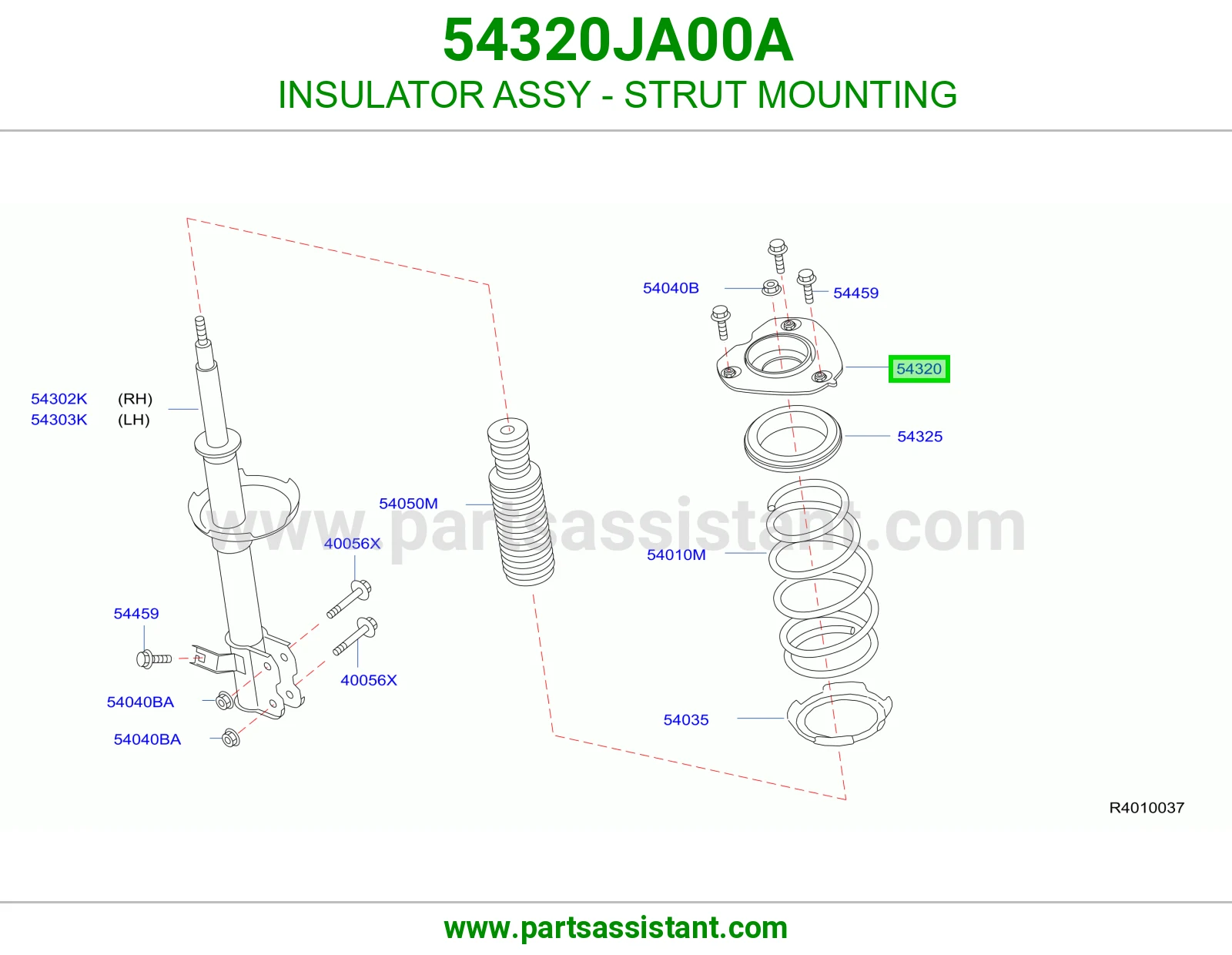 INSULATOR ASSY - STRUT MOUNTING