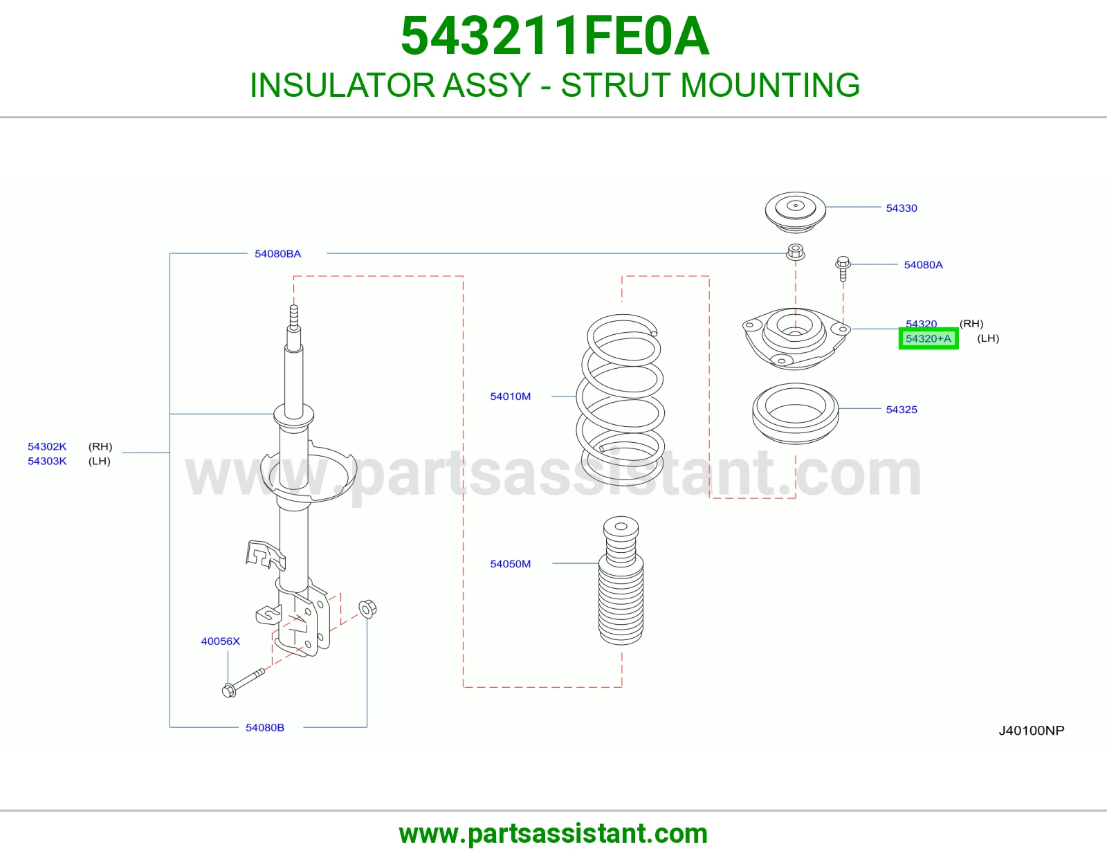 INSULATOR ASSY - STRUT MOUNTING