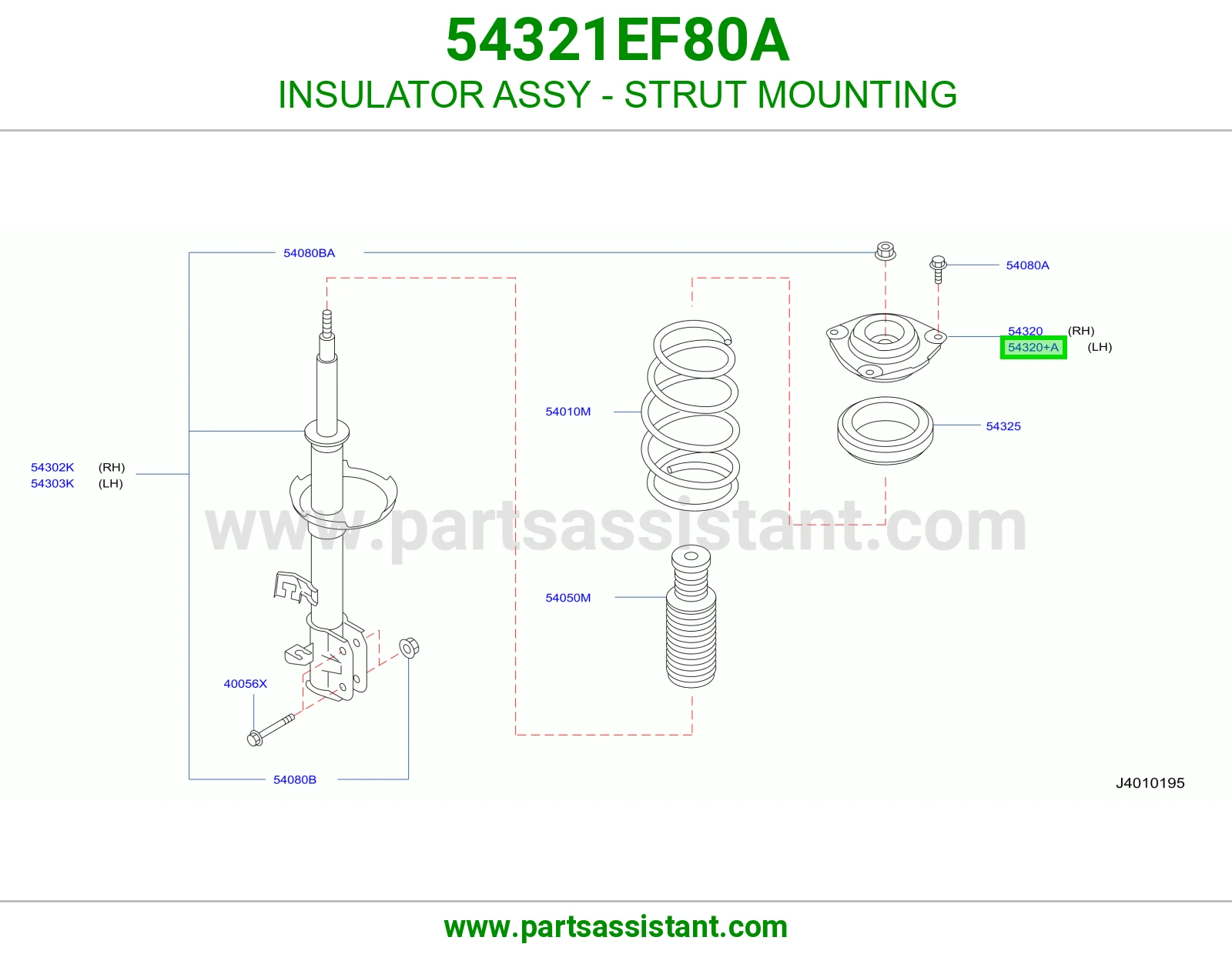 INSULATOR ASSY - STRUT MOUNTING