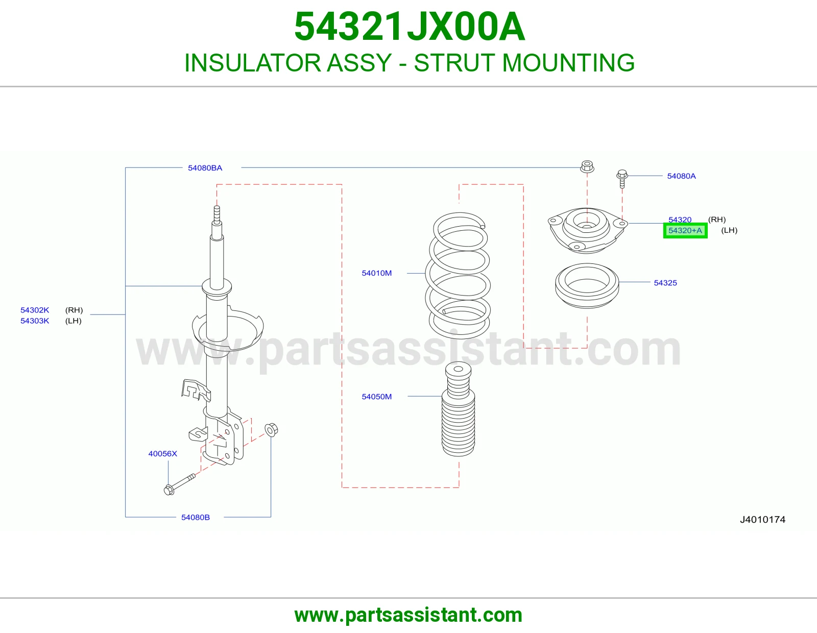 INSULATOR ASSY - STRUT MOUNTING