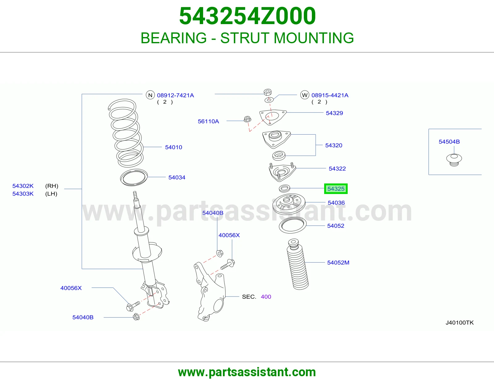 BEARING - STRUT MOUNTING